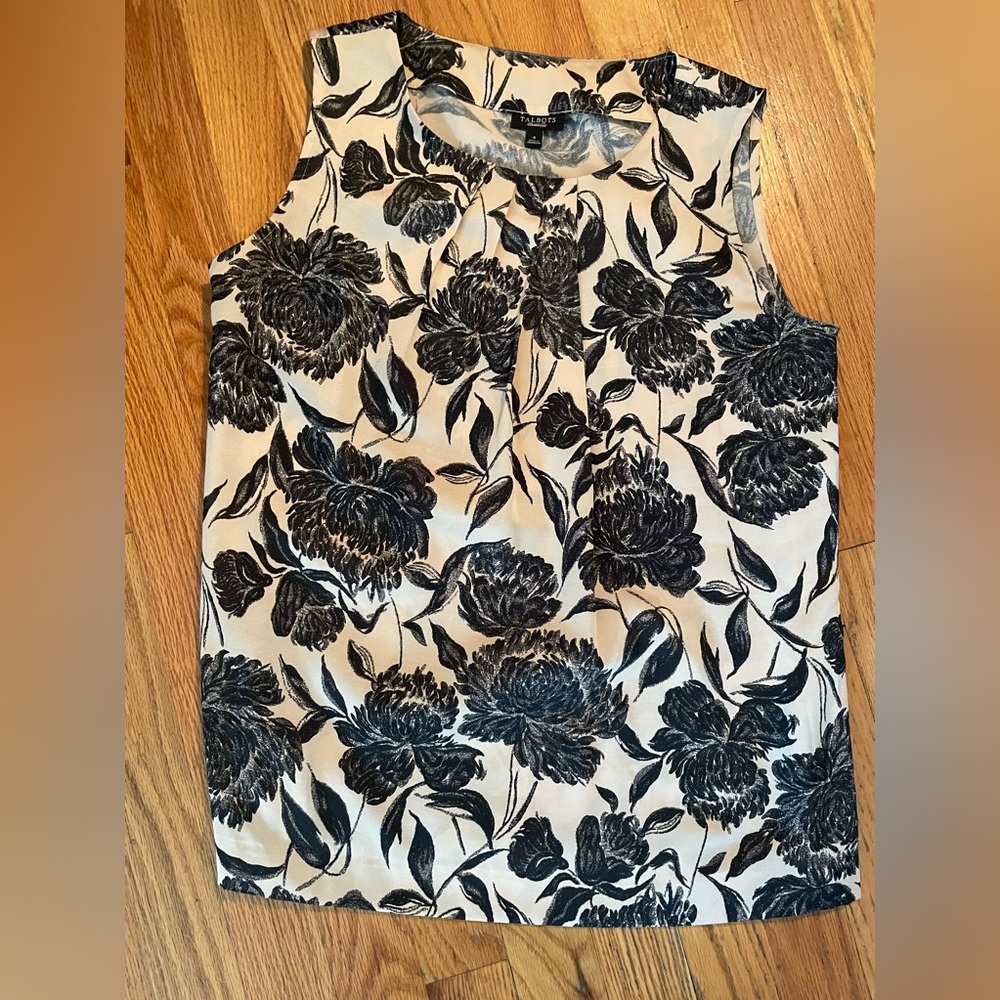 Women’s business blouse sleeveless, Talbots